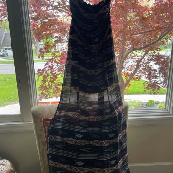 Ya Los Angeles Western Maxi Dress Strapless Sz M - Picture 4 of 5